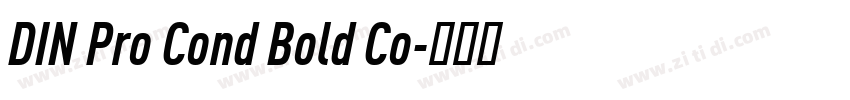 DIN Pro Cond Bold Co字体转换